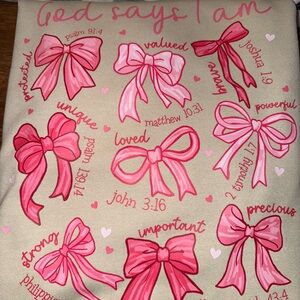 Inspirational Bow Design Tote Bag